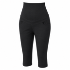 Black stretch capri maternity pants