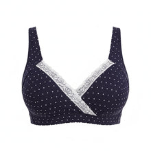 Amanda Nursing Bra | Navy Polka Dot