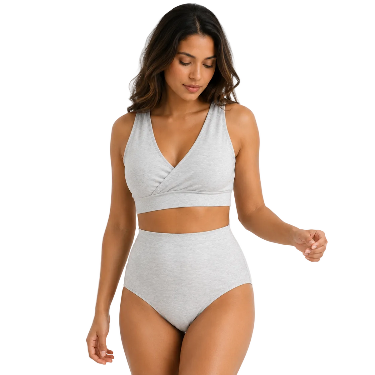 Elizabeth Underwear Set | Grey Melange
