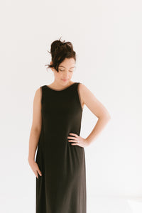 Gina Rib Dress | Black