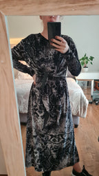 Python Velvet Maxi Dress