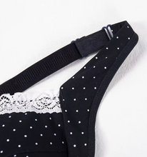 Amanda Nursing Bra | Navy Polka Dot