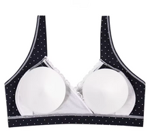 Amanda Nursing Bra | Navy Polka Dot