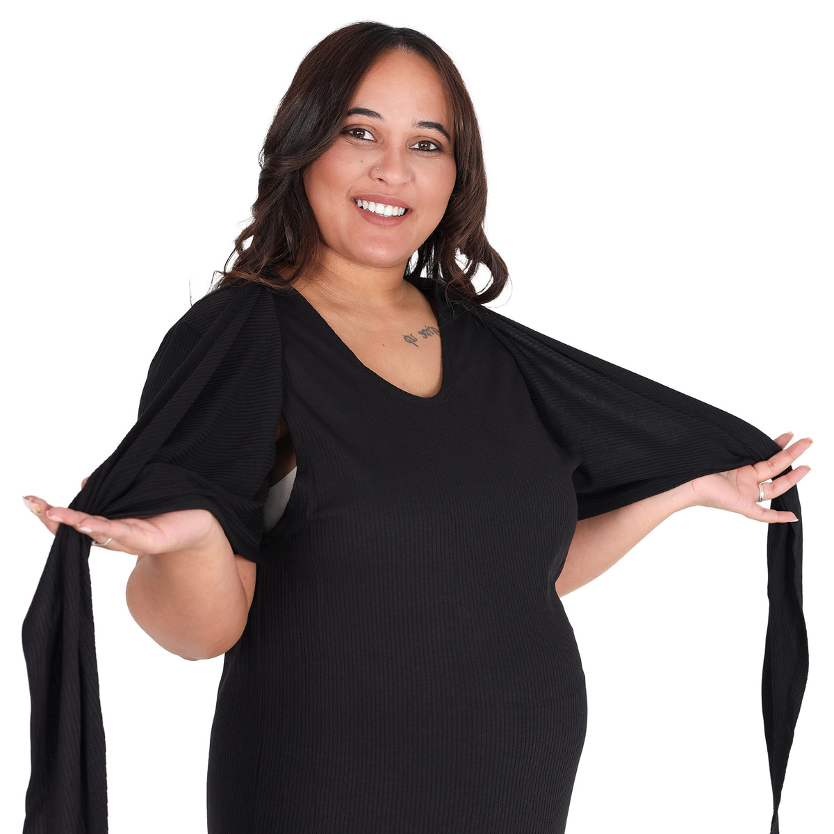 Sophie Rib Dress | Short Sleeve