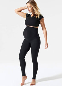 Mama Noo Black Maternity Seamless Leggings